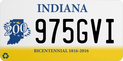 IN license plate 975GVI