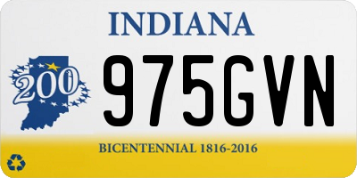 IN license plate 975GVN