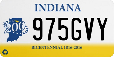 IN license plate 975GVY