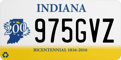 IN license plate 975GVZ