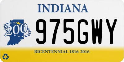 IN license plate 975GWY