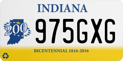 IN license plate 975GXG