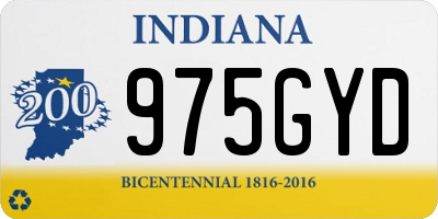 IN license plate 975GYD