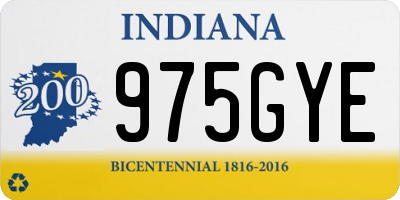 IN license plate 975GYE