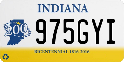 IN license plate 975GYI