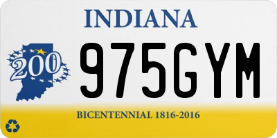 IN license plate 975GYM
