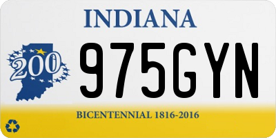 IN license plate 975GYN