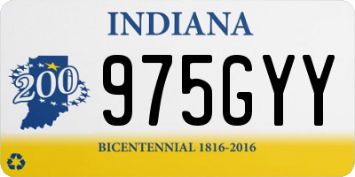 IN license plate 975GYY