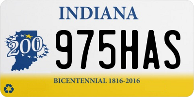 IN license plate 975HAS