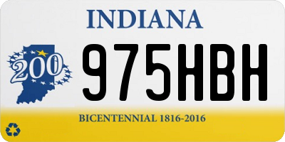 IN license plate 975HBH
