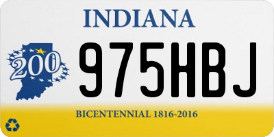 IN license plate 975HBJ