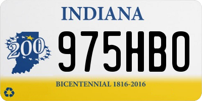 IN license plate 975HBO