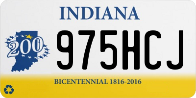 IN license plate 975HCJ