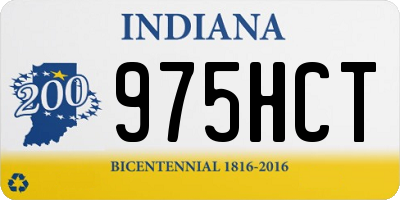 IN license plate 975HCT