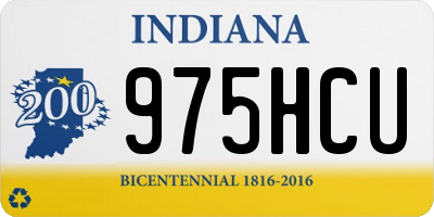 IN license plate 975HCU