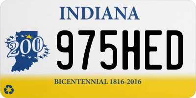 IN license plate 975HED