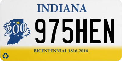 IN license plate 975HEN