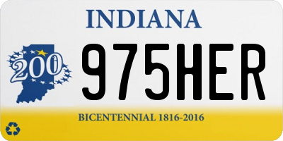 IN license plate 975HER