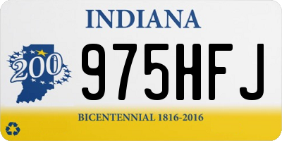IN license plate 975HFJ