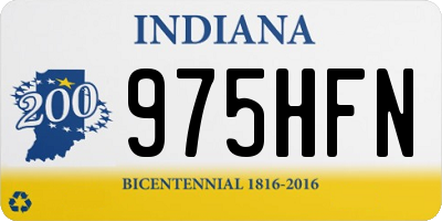 IN license plate 975HFN
