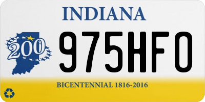 IN license plate 975HFO