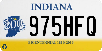 IN license plate 975HFQ