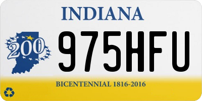 IN license plate 975HFU