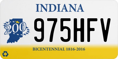 IN license plate 975HFV