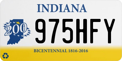 IN license plate 975HFY