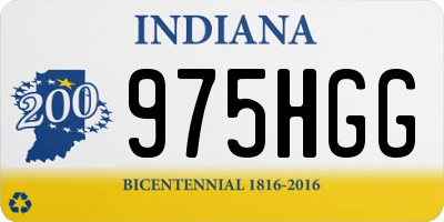 IN license plate 975HGG