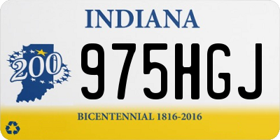 IN license plate 975HGJ