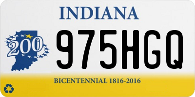 IN license plate 975HGQ