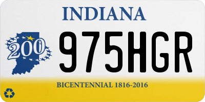 IN license plate 975HGR