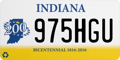 IN license plate 975HGU