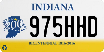 IN license plate 975HHD