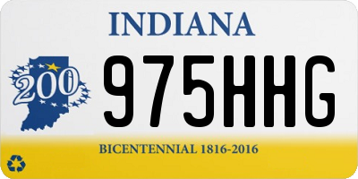IN license plate 975HHG
