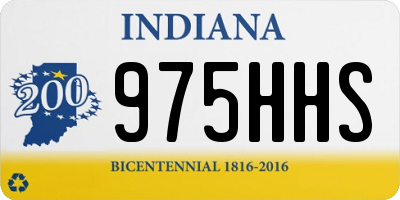 IN license plate 975HHS