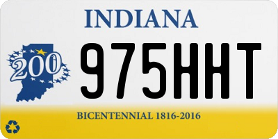 IN license plate 975HHT