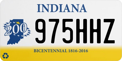 IN license plate 975HHZ