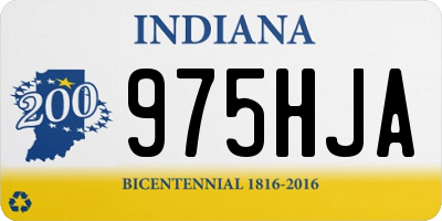 IN license plate 975HJA