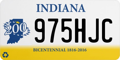 IN license plate 975HJC