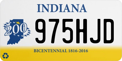 IN license plate 975HJD