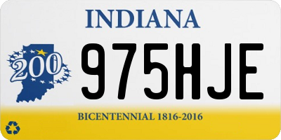 IN license plate 975HJE