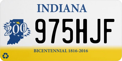 IN license plate 975HJF
