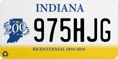 IN license plate 975HJG