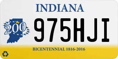 IN license plate 975HJI