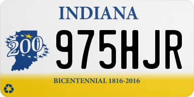 IN license plate 975HJR