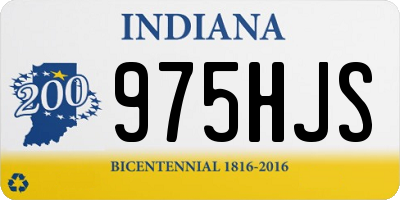 IN license plate 975HJS