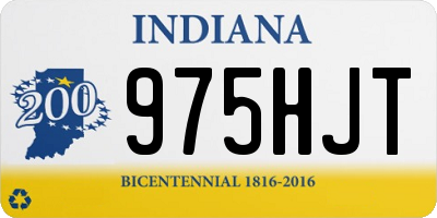 IN license plate 975HJT