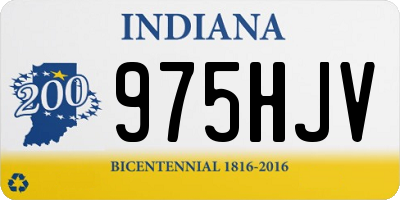 IN license plate 975HJV